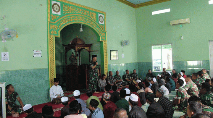Suasana doa bersama Kodim 1015 Sampit Sabtu 31 Desember 2022.