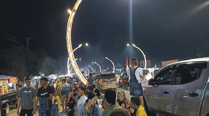 Suasana menjelang malam pergantian tahun baru 2023 Sabtu malam 31 Desember 2022.