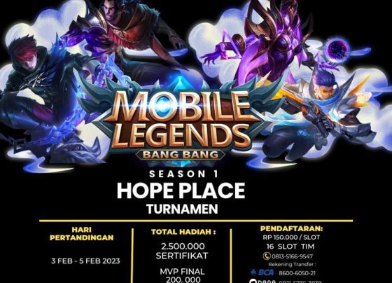 Hope Place akan melaksanakan Turnamen Mobile Legend