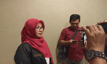 Ketua KPU Kotim Siti Fathonah Purnaningsih yang menyampaikan pihaknya Berencana akan Sediakan TPS Khusus untuk Akomodasi Para Pemilih di Kawasan Perusahaan