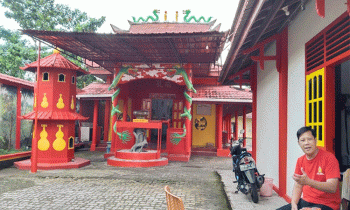 Klenteng Harmoni kehidupan yang akan dijadikan tempat perayaan Imlek umat agama Khonghucu Kotim.