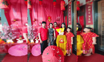 Lini Marilina serta keluarga