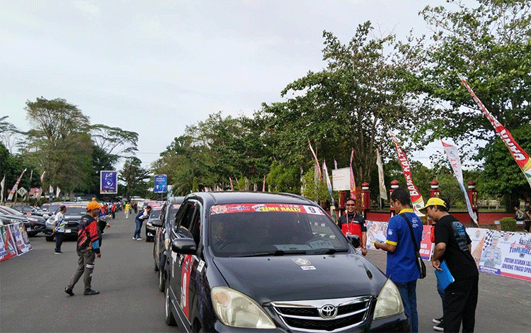 Pejabat dan Peserta Luar Daerah Ramaikan Time Rally Bupati Kotim