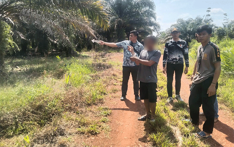 Seorang Pencuri Buah Sawit di PT WNL Ditangkap, Kawannya Kabur