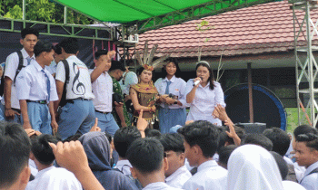Pentas Seni SMKN 1 Sampit Akomodasi Minat Siswa di Bidang Seni Senin 9 Januari 2023.