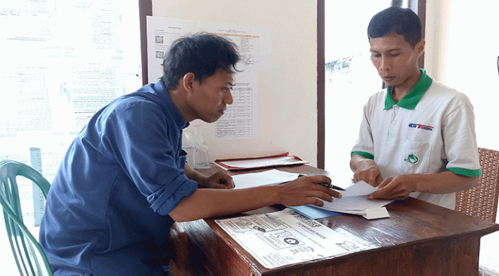 Proses pendaftaran calon PKD Panwaslu Baamang yang mengupayakan Penuhi Kuota Minimal Bakal Calon PKD Kamis 19 Januari 2023.