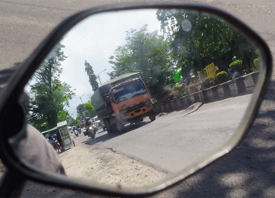 Ruas jalan di Sampit