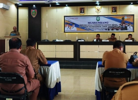 Salah satu Musrenbang RKPD 2024 Tingkat Kecamatan di Kecamatan Kota Besi di mana DPRD Kotim Tekankan Usulan Pembangunan Agar Sesuai RPJMD.