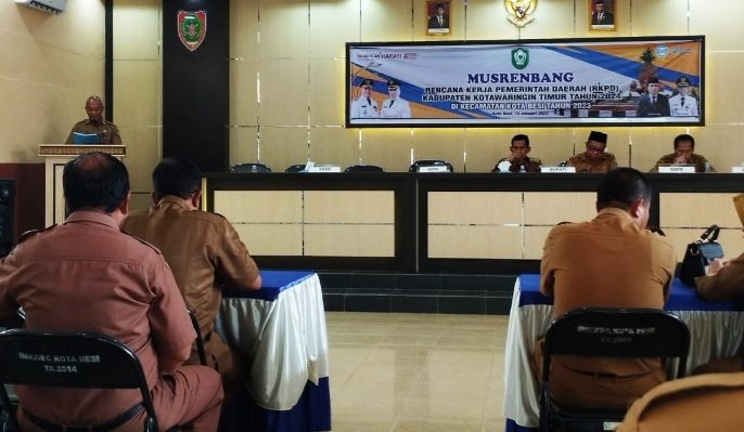 Salah satu Musrenbang RKPD 2024 Tingkat Kecamatan di Kecamatan Kota Besi di mana DPRD Kotim Tekankan Usulan Pembangunan Agar Sesuai RPJMD.