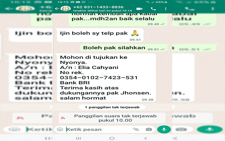 Penipuan Catut Kasi Intel Kejari Kotim Kabarnya Sudah Makan Korban