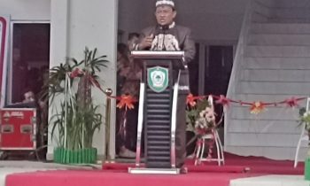 Wakil Gubernur Edy Pratowo saat membeberkan rencana Pemprov Kalteng akan bangun mesin pengolahan padi modern. 1