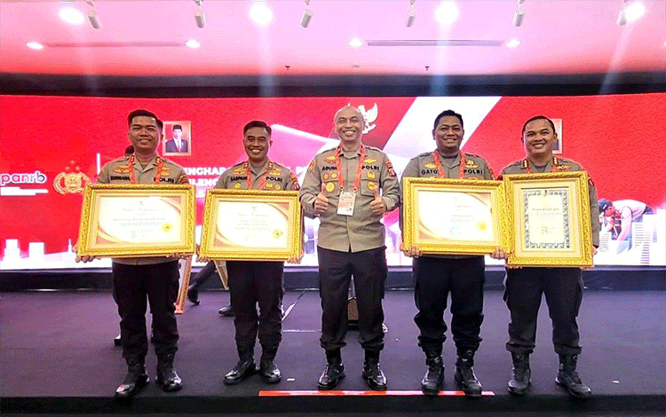4 Satker Jajaran Polda Kalteng Raih Penghargaan Kemenpan RB