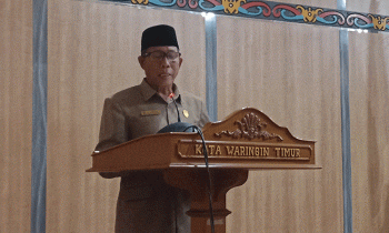 Anggota DPRD Kotim Dapil III Bunyamin menyampaikan hasil temuan reses pada Rapat Paripurna Masa Reses DPRD Kotim 13 18 Februari 2023 Senin 20 Februari 2023.