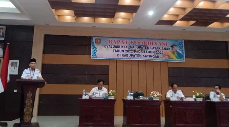 Katingan Gelar Rakor Evaluasi Kabupaten Layak Anak