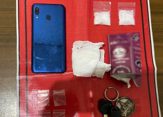 Barang bukti yang diamankan Satresnarkoba Polres Kotim Kamis 9 Februari 2023.