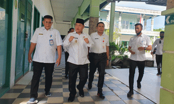 Bupati Kotim Halikinnor berkunjung ke RSUD dr Murjani Sampit Rabu 8 Februari 2023.