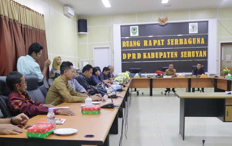 Bahas Hasil Reses , DPRD Seruyan Gelar Rapat Kerja dengan Perangkat Daerah
