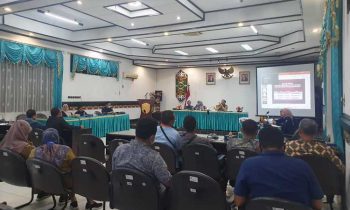 KPU Kotim berkoordinasi dengan pihak perusahaan yang ada di daerah itu di aula lantai II Pemkab Kotim Selasa 7 Januari 2023