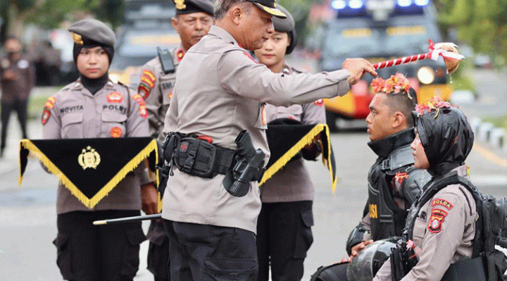 Kapolda Kalteng Pimpin Pembaretan 238 Bintara Remaja