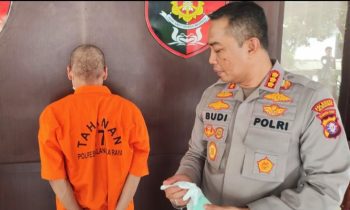 Kapolresta Palangka Raya Kombes Budi Santosa usai menggelar press release pengungkapan praktek suntik silikon ilegal Senin 6 Februari 2023.