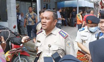 Kepala BPN Kotim Jhonsen Ginting pada acara pembagian 1000 patok di Baamang Jumat 3 Februari 2023