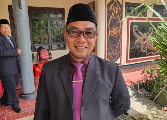 Kepala DPMD Kotim Raihansyah usai pelantikan .