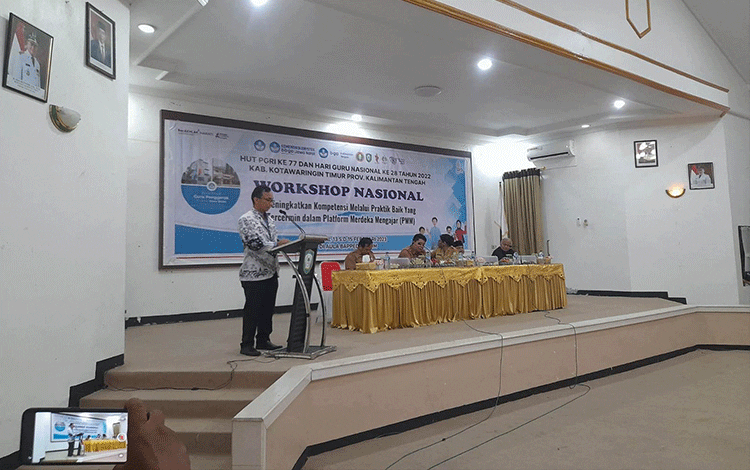 Guru di Kotim Ikuti Workshop Peningkatan Kompetensi dalam Platform Merdeka Belajar