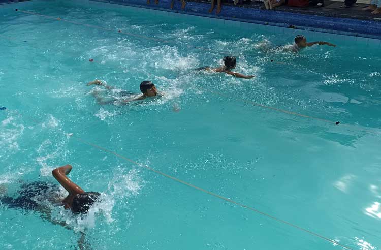 Siswa SDN 9 Baamang Hilir Juara 1 Cabor Renang Putera O2SN Tingkat Kecamatan