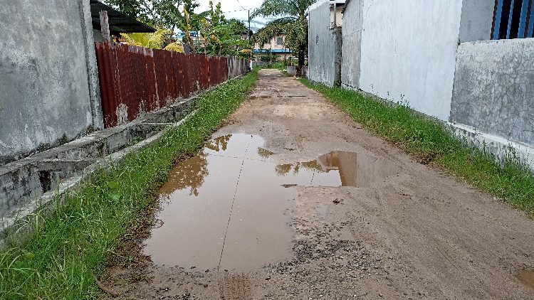 Jalan Gang di Dekat RSUD dr Murjani Sampit ini Diusulkan Semenisasi