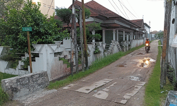 Kondisi Jalan Delima II Kelurahan Mentawa Baru Hulu Sampit yang mendapat usulan peningkatan Rabu 22 Februari 2023.