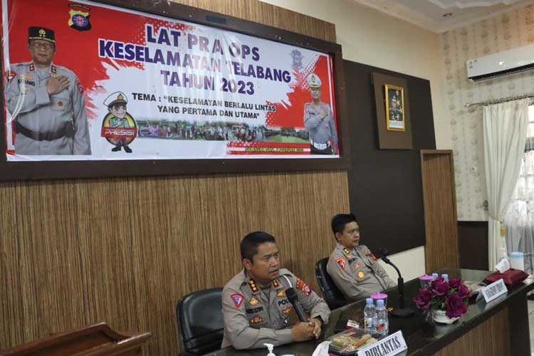 Ditlantas Polda Kalteng Gelar Latihan Pra Operasi Keselamatan Telabang 2023
