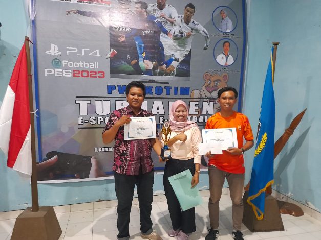 Personel Catatan.co.id Raih Juara 3 E-Sport di Nomor Ganda Antarwartawan se-Kalteng