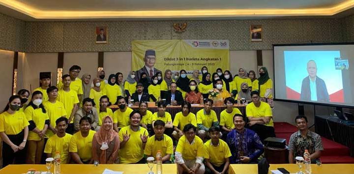 Peserta Diklat 3 in 1 Barista di Palangka Raya yang digelar Anggota DPR RI Mukhtarudin dan Kemenperin Sabtu 4 Februari 2023.