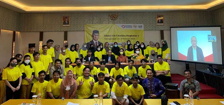 Mukhtarudin dan Kemenperin Menggelar Diklat 3 in 1 Barista di Palangka Raya