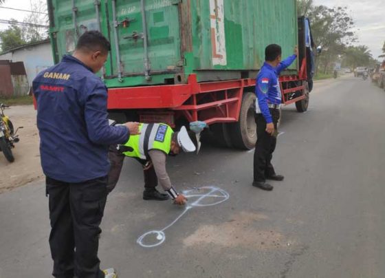 Polisi sedang mengidentifikasi TKP terkait kecelakaan yang menewaskan pelajar SMK Selasa 7 Februari 2023