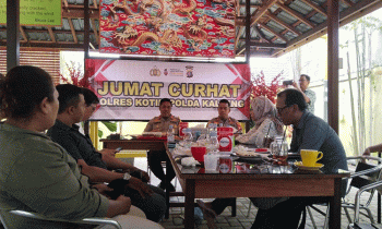 Polres Kotim bersama PWI Kotim melakukan Jumat Curhat silaturahmi sebagai bentuk sinergitas bersama awak media.