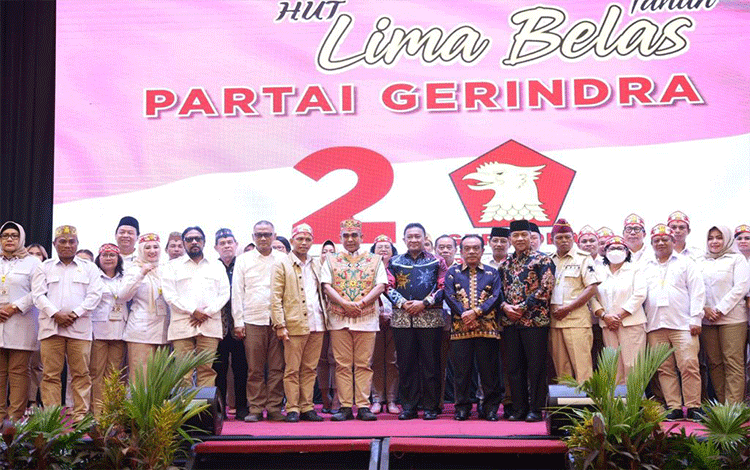 Peringati HUT Gerindra di Kalteng, Muzani: Lanjutkan Program Jokowi Termasuk Proyek IKN