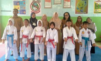 Siswa SDN 9 Baamang Tengah Juara 1 Cabor Karate Putera Seleksi O2SN Kecamatan