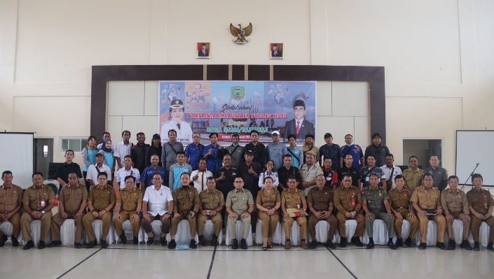 Silaturahmi Pemkab Pulang Pisau dengan awak media Senin 29 Januari 2023.