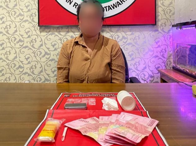 Seorang Ibu Rumah Tangga di Baamang Ditangkap Polisi karena Sabu