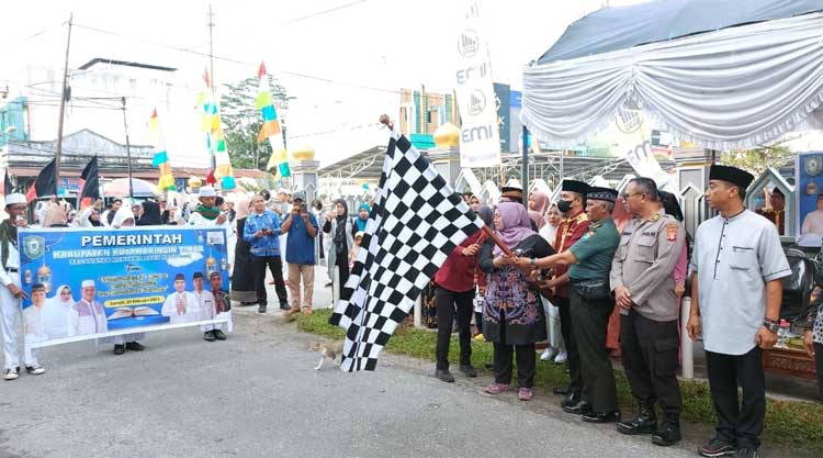 800 Orang Peserta Ramaikan Pawai Taaruf MTQ Kecamatan MB Ketapang 