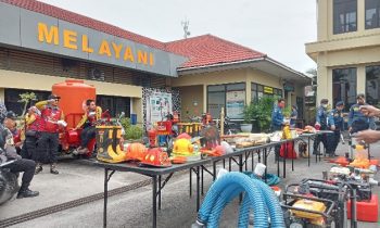 Berbagai peralatan yang dimiliki Polres Kotim untuk menanggulangi kebakaran hutan dan lahan di Kotim.