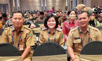 Bupati Pulang Pisau Pudjirutaty Narang saat menghadiri Rakornas Pemda dan FKUB se Indonesia di Tangerang Provinsi Banten Selasa 28 Februari 2023.