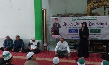 Dai Cilik SDIT Al Madaniyah Samuda Dira Khairunna Latifa Marsudi saat menyampaikan tausyiah pentingnya puasa di bulan Ramadan Jumat 24 Maret 2023