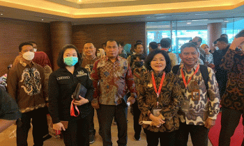 Foto rombongan Bupati Pulang Pisau hadiri undangan dari Kementerian Pendayagunaan Aparatur Negara dan Reformasi Birokrasi terkait Pelaksanaan Sistem Pemerintahan Berbasis Elektronik SPBE Tahun 2023.