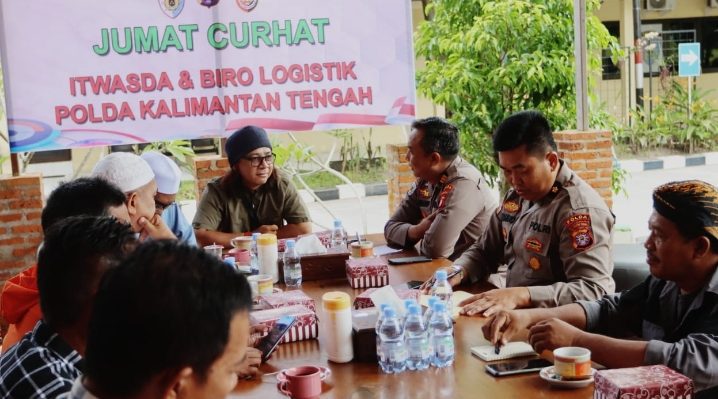 Jumat Curhat Polda Kalteng di Kafe Ditintelkam Polda Kalteng Jumat 17 Maret 2023.