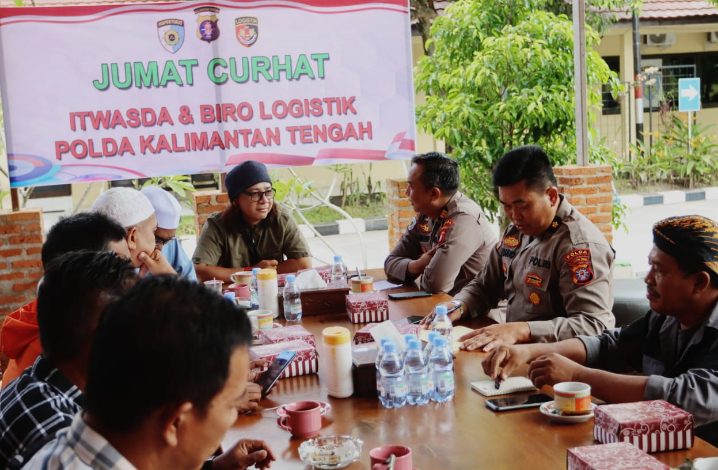Jumat Curhat Polda Kalteng Dihadiri Komunitas Sepeda Onthel Palangka Raya
