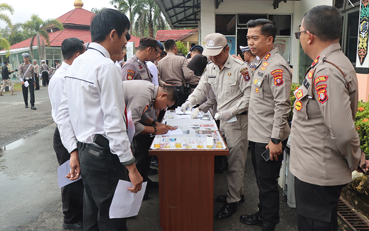 Polres Pulang Pisau Gelar Tes Urine Anggota, Hasilnya Begini