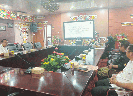 Kepala Kesbangpol Murung Raya Nizam Chandrapati Webinar secara virtual bertempat di aula A kantor Bupati Murung Raya pada Rabu 25 Januari 2023.