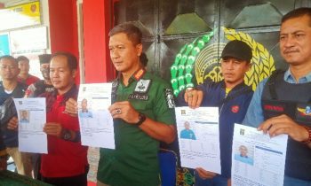Kepala Lapas Kelas IIA Palangka Raya Candran Lestyono beserta staf menggelar pres rilis terkait narapidana yang kabur Sabtu 4 Maret 2023.